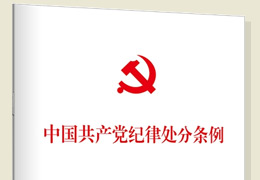 <p>中国共产党纪律处分条例</p>